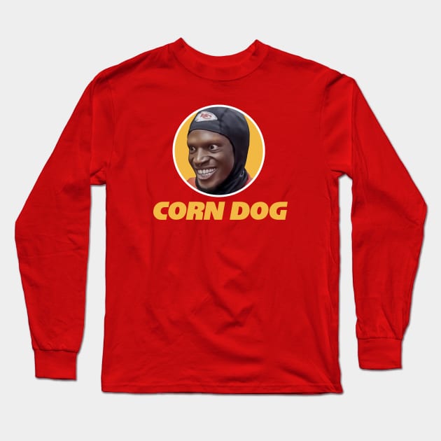 Chiefs Toney Corn Dog Long Sleeve T-Shirt by Super Secret Villain
